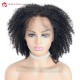 Malaysian Virgin Human Hair Natural Color Kinky Curl Full Lace Wig Preplucked Hairline-BW0037