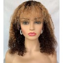 Virgin hair curly 360 lace wig -m6881