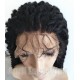Malaysian virgin hair Spanish curly full lace wig bleached knots-lw6012